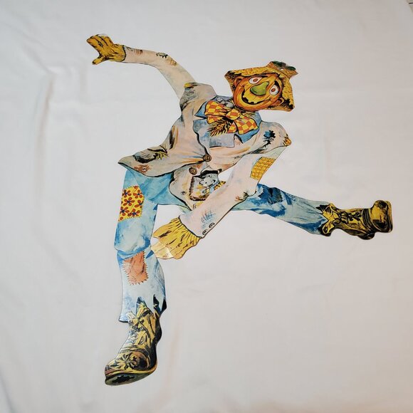 Vintage 24” Halloween Cardboard Die-Cut Jointed Scarecrow – Halloween Décor - Picture 3 of 9